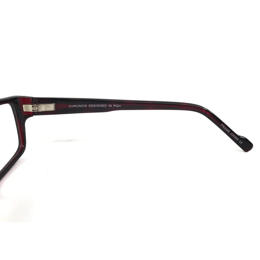 Chromos Eyewear Eyeglasses Frames PENN DEMI PINK Rectangle Full Rim 54-19-140